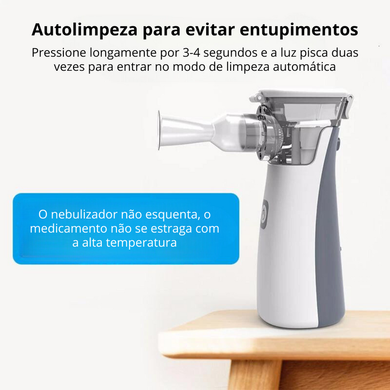 Mini Nebulizador Portátil para Crianças e Adultos