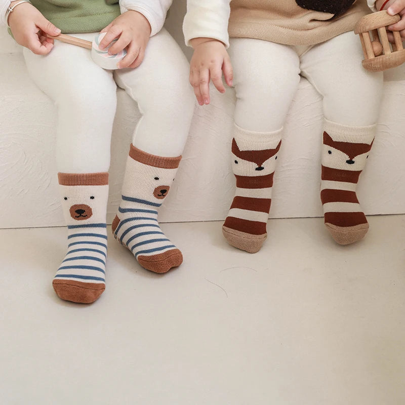 Meias Fofura Animal Shoes Baby® - Kit c/ 5 unidades