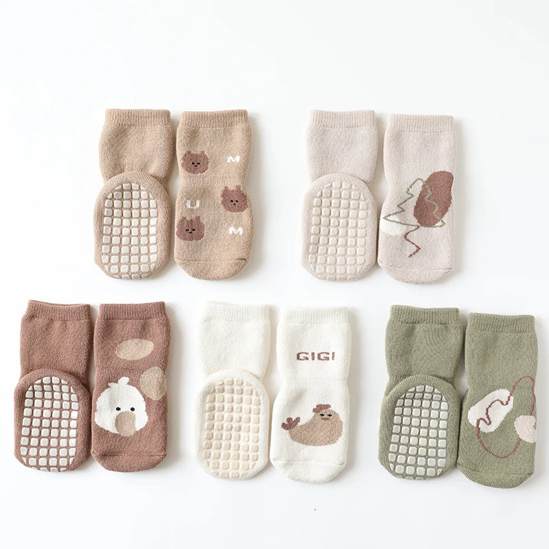 Meias Fofura Animal Shoes Baby® - Kit c/ 5 unidades